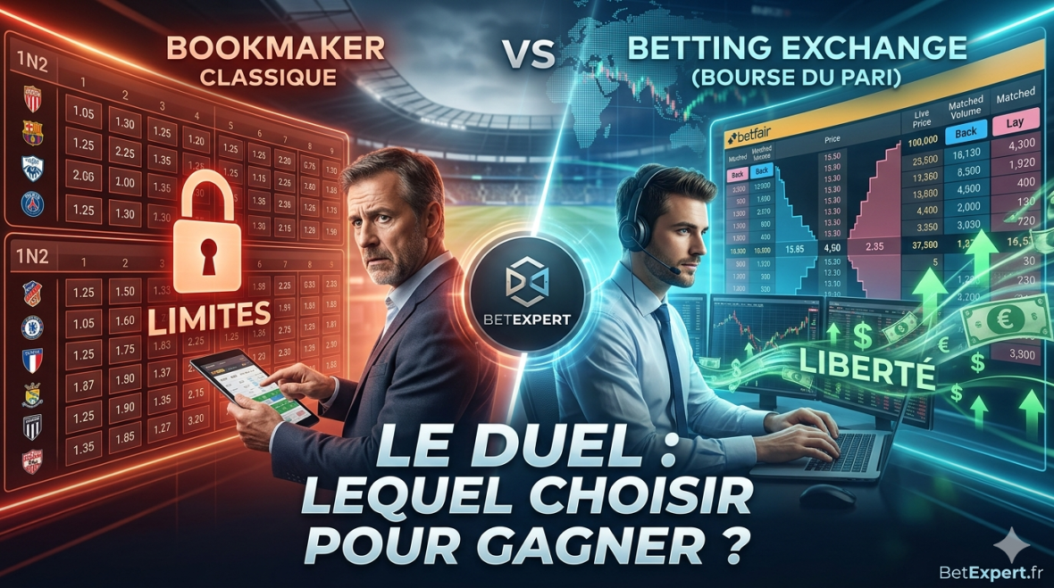 betting exchange vs bookmaker, les différences