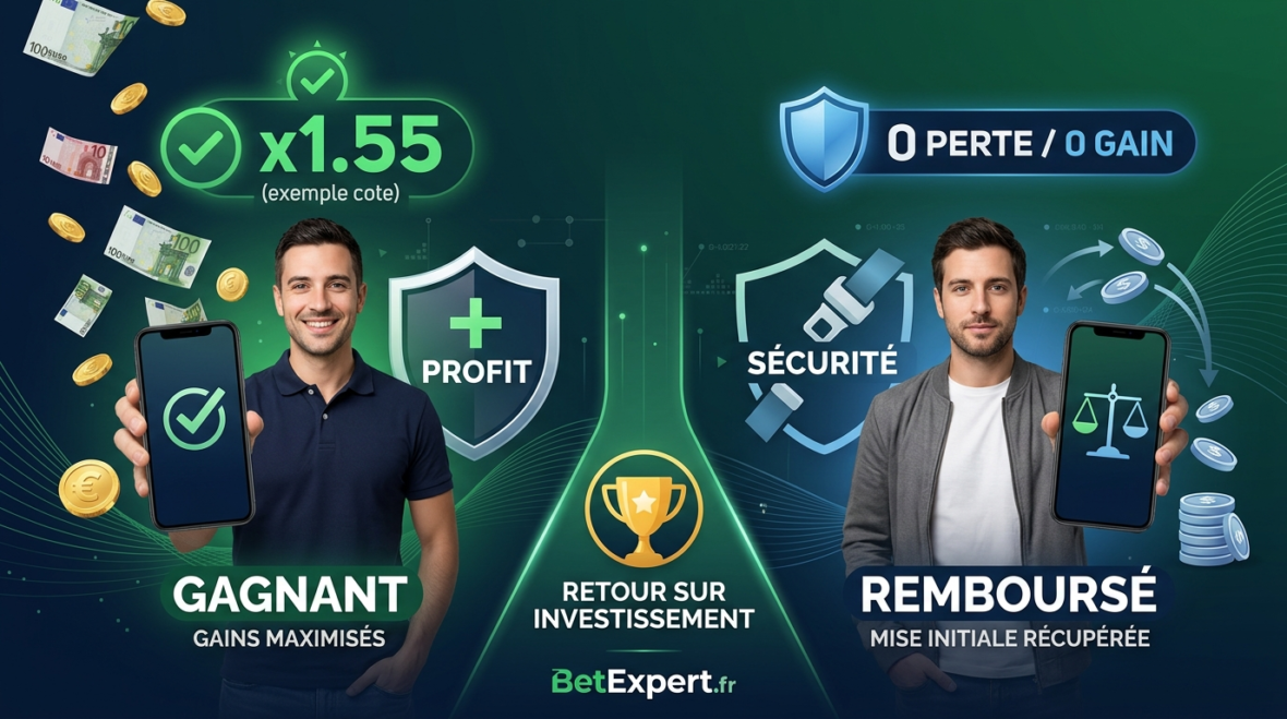Pari remboursé si match nul : le guide expert
