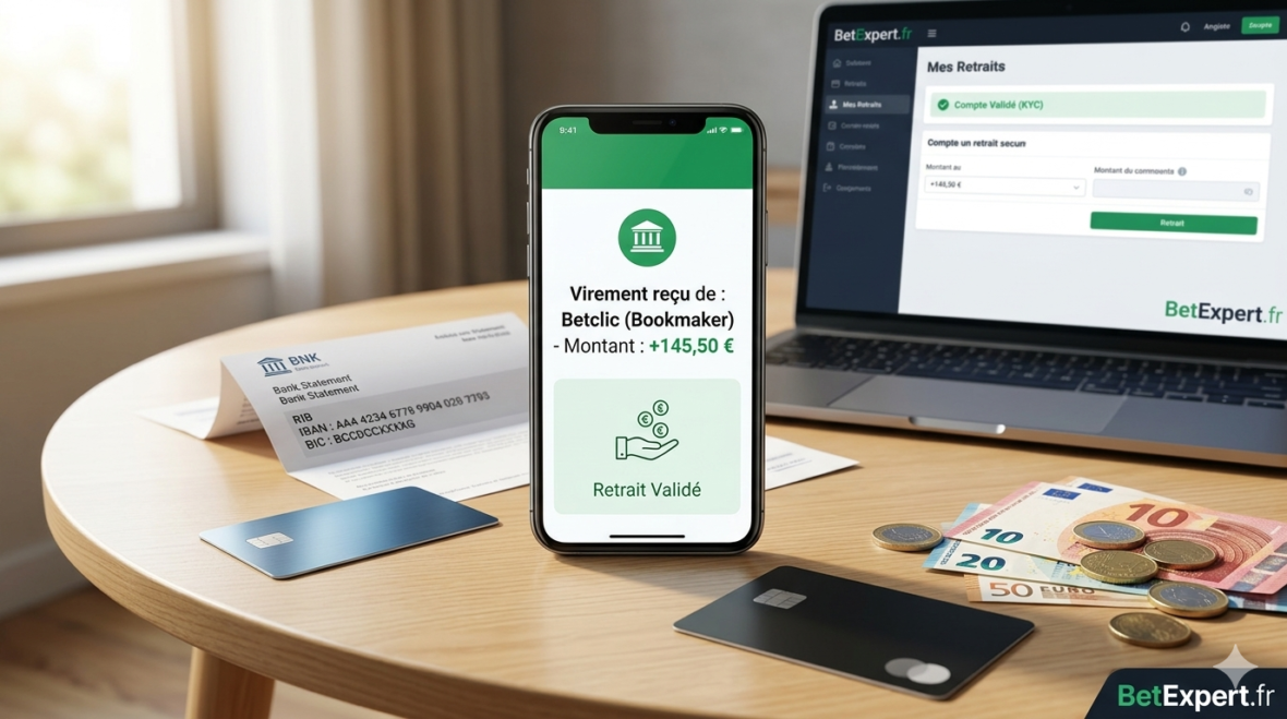 retirer ses gains, paris sportifs en ligne