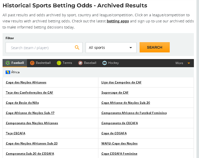 oddsportal historique des cotes
